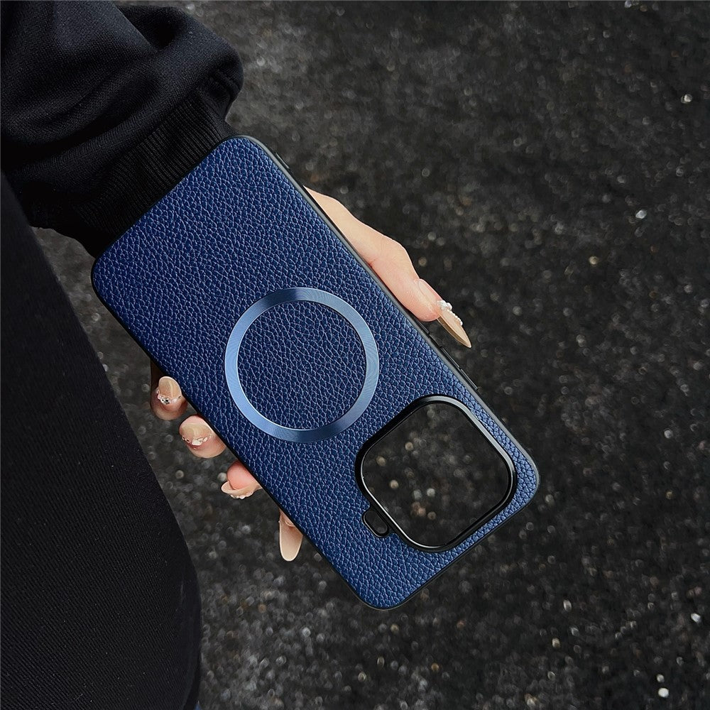 For Xiaomi 17T Magnetic Case Litchi Texture PU Leather + TPU Phone Back Cover