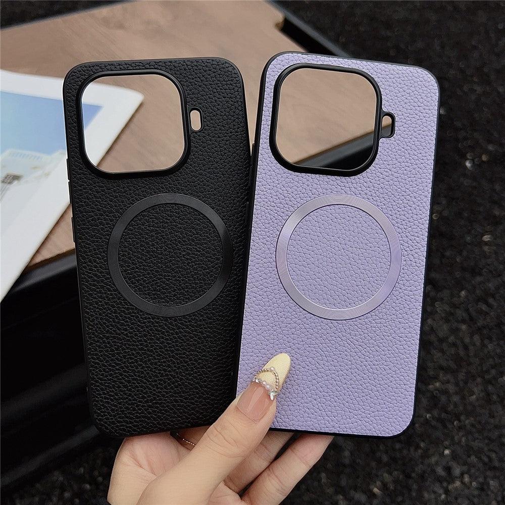 For Xiaomi 17T Pro Magnetic Case Litchi Texture PU Leather + TPU Phone Back Cover