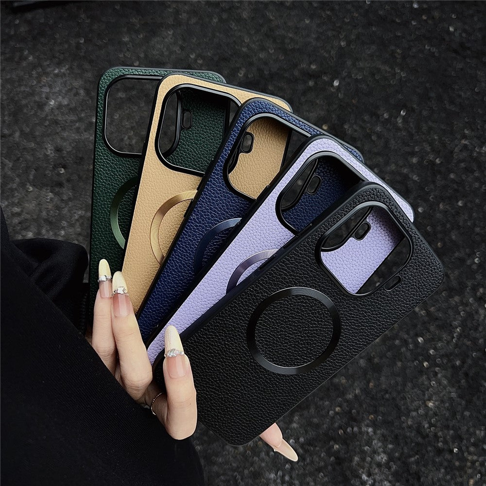 For Xiaomi 17T Pro Magnetic Case Litchi Texture PU Leather + TPU Phone Back Cover