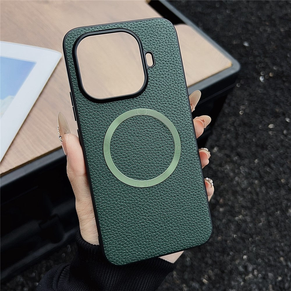 For Xiaomi 17T Pro Magnetic Case Litchi Texture PU Leather + TPU Phone Back Cover