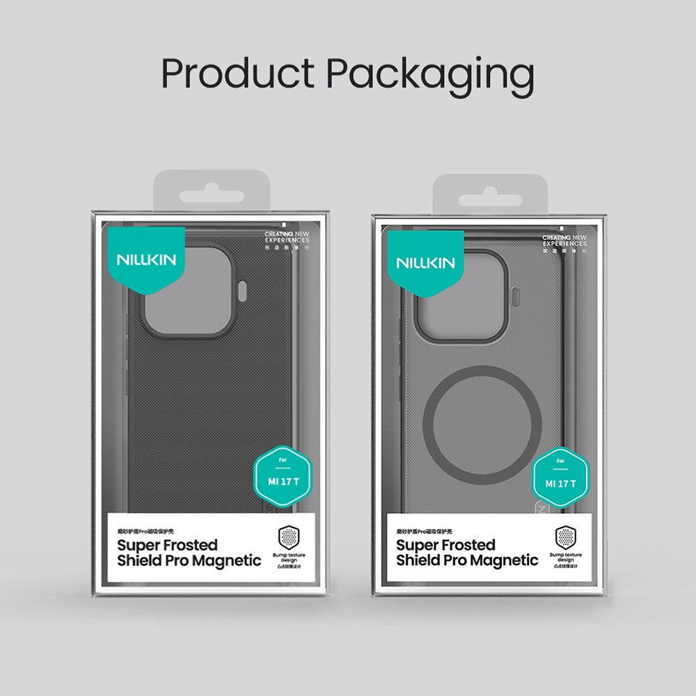 NILLKIN Frosted Shield Pro for Xiaomi 17T Magnetic Case PC + TPU Phone Cover