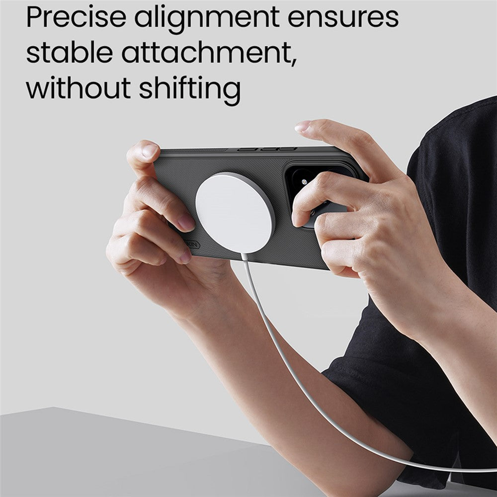 NILLKIN Frosted Shield Pro för Xiaomi 17T Pro Magnetiskt Skal PC + TPU mobilskydd