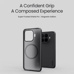 NILLKIN Frosted Shield Pro för Xiaomi 17T Pro Magnetiskt Skal PC + TPU mobilskydd