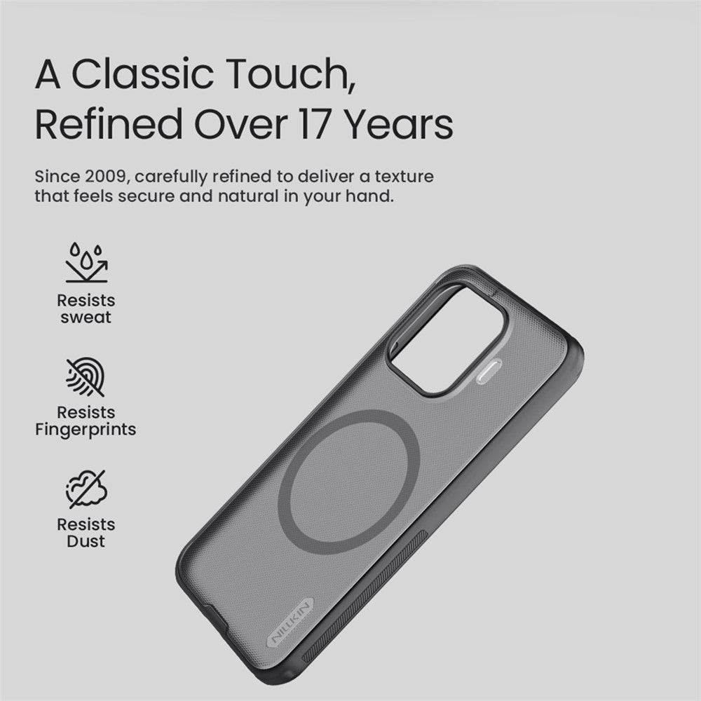 NILLKIN Frosted Shield Pro för Xiaomi 17T Pro Magnetiskt Skal PC + TPU mobilskydd