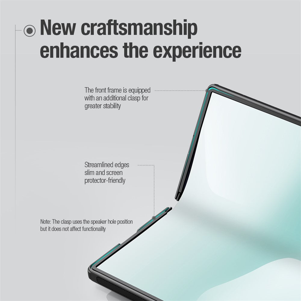 NILLKIN Super Frosted Shield Fold for Samsung Galaxy Z Fold8 Ultra Magnetic Case PC Matte Phone Cover with Stylus Pen