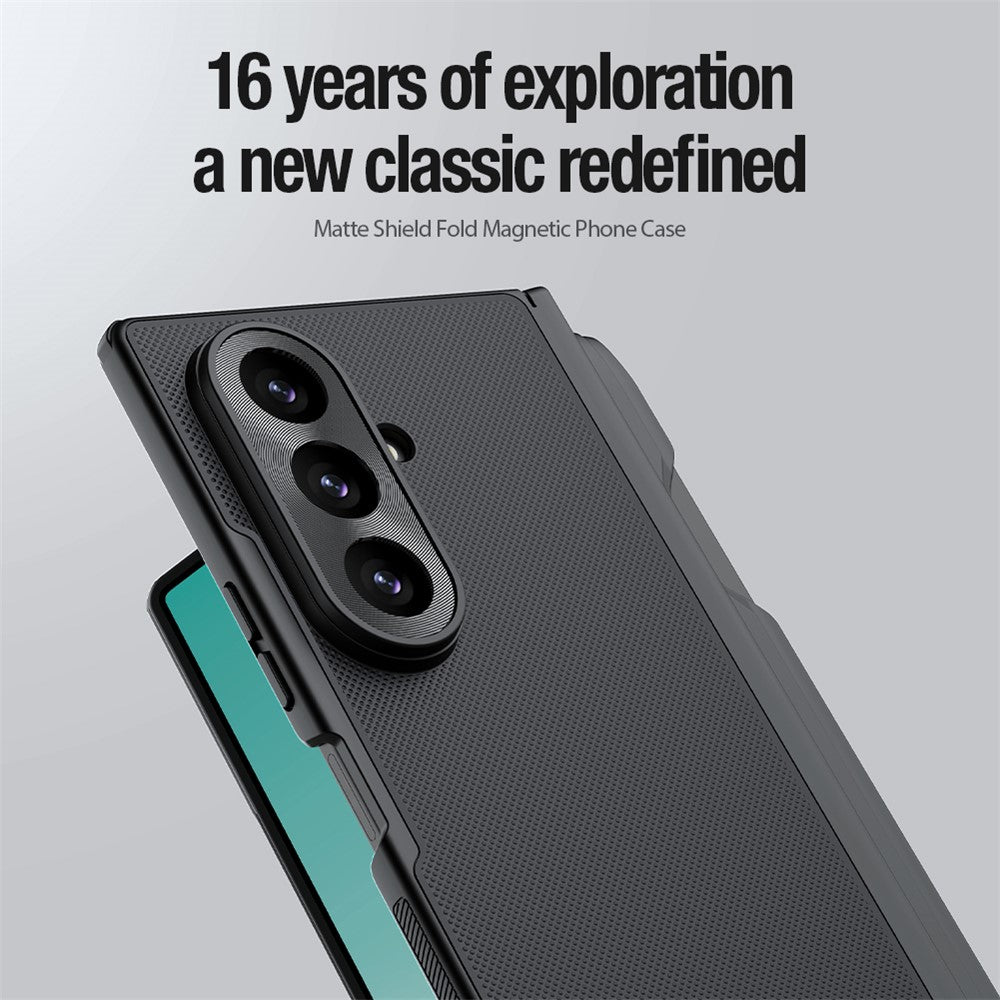 NILLKIN Super Frosted Shield Fold for Samsung Galaxy Z Fold8 Ultra Magnetic Case PC Matte Phone Cover with Stylus Pen