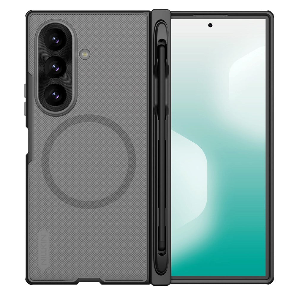NILLKIN Super Frosted Shield Fold for Samsung Galaxy Z Fold8 Ultra Magnetic Case PC Matte Phone Cover with Stylus Pen