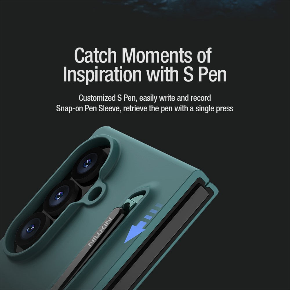 NILLKIN Flex Pure Fold Cover til Samsung Galaxy Z Fold8 Ultra Silikone + PC-telefoncover med styluspen