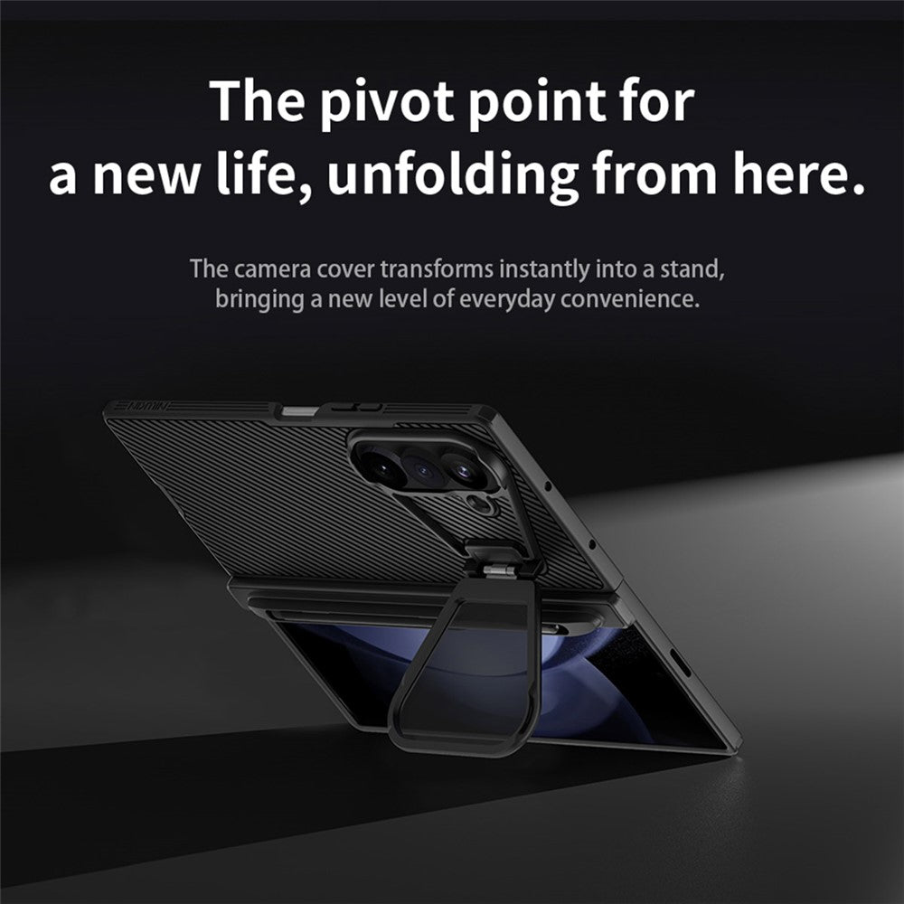 NILLKIN CamShield Prop Magnetic Series For Samsung Galaxy Z Fold8 Ultra Case PC Phone Cover with Clear Camera Lid / Stylus Pen