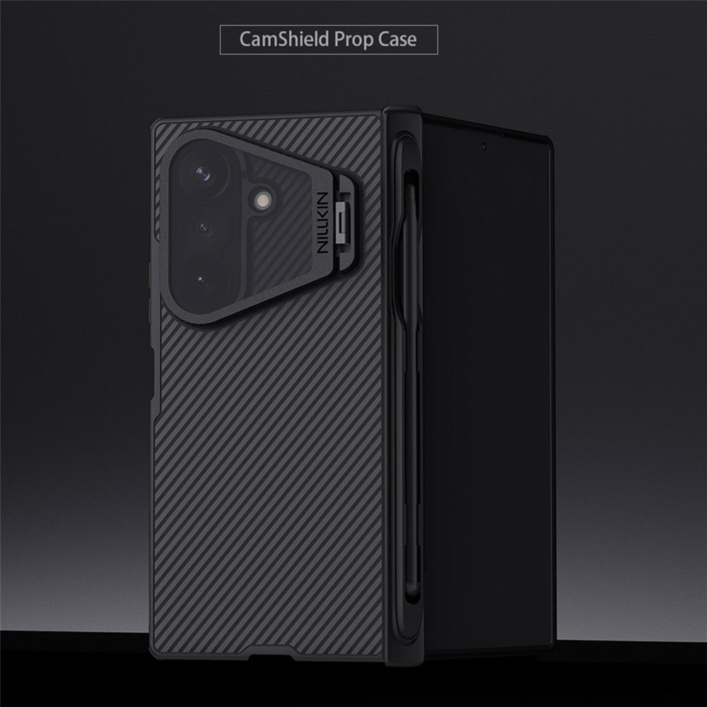 NILLKIN CamShield Prop Magnetic Series For Samsung Galaxy Z Fold8 Ultra Case PC Phone Cover with Clear Camera Lid / Stylus Pen
