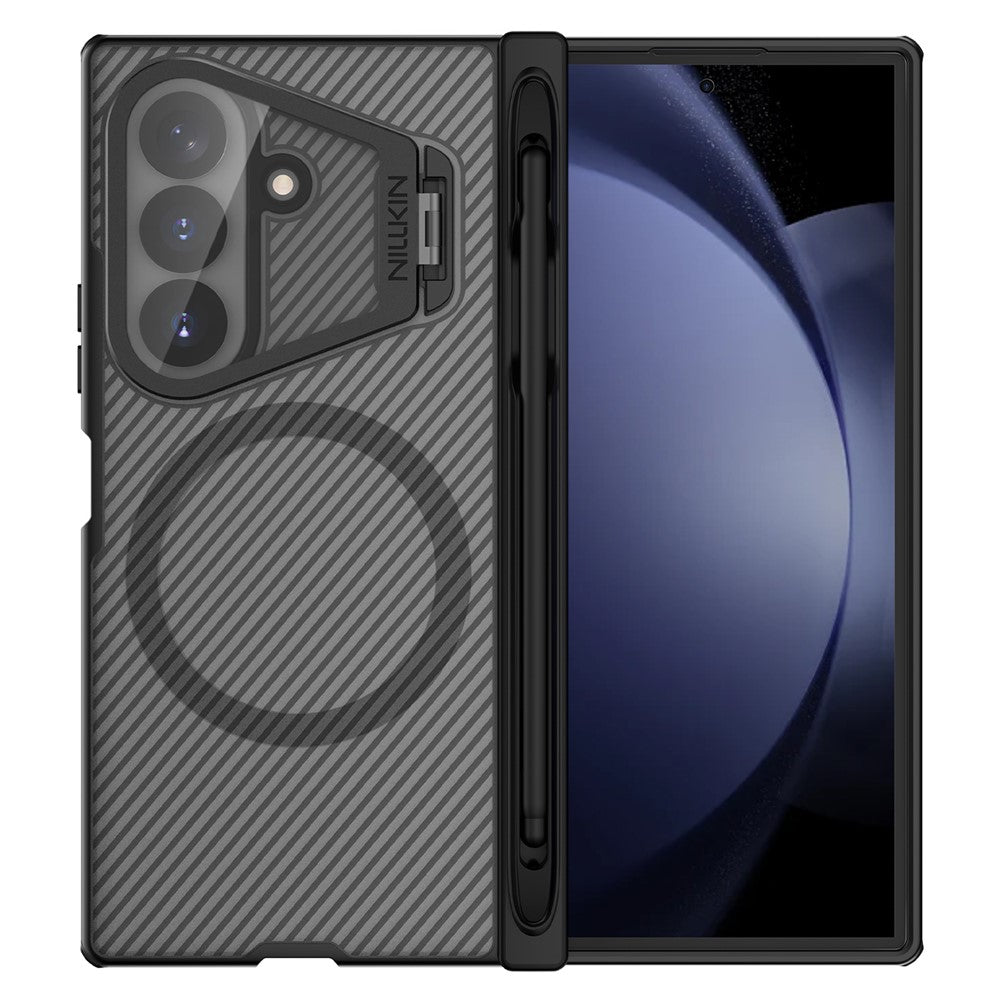 NILLKIN CamShield Prop Magnetic Series For Samsung Galaxy Z Fold8 Ultra Case PC Phone Cover with Clear Camera Lid / Stylus Pen