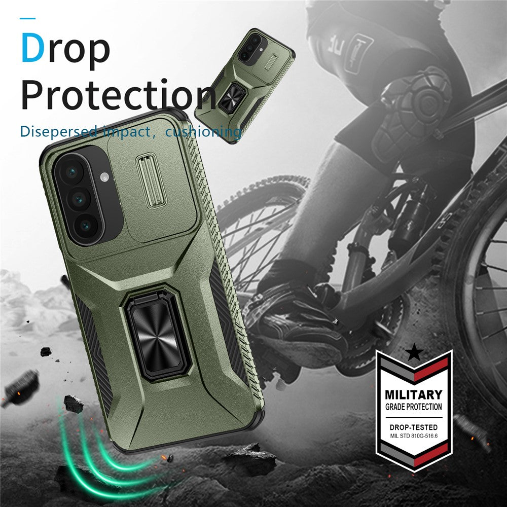 Til Samsung Galaxy A27 5G Etui Camshield Kickstand TPU + PC Anti-Skrid Telefoncover