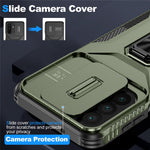 Til Samsung Galaxy A27 5G Etui Camshield Kickstand TPU + PC Anti-Skrid Telefoncover