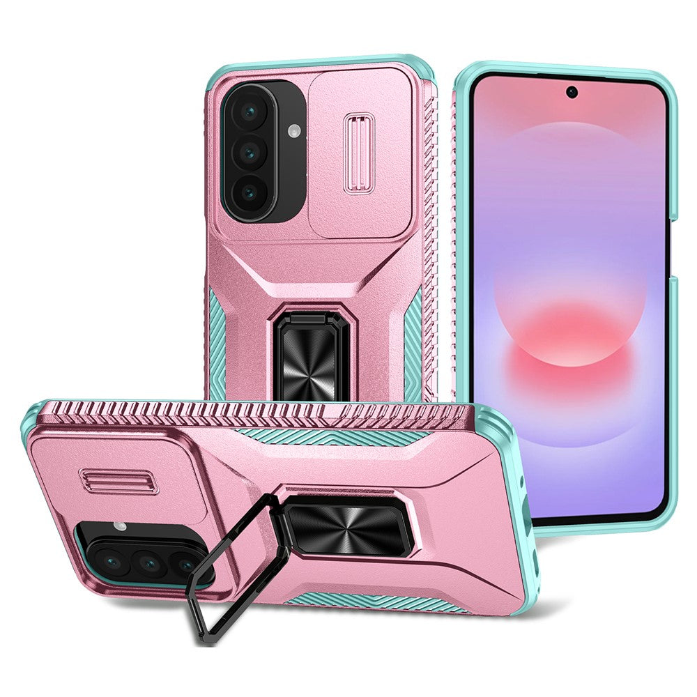 Til Samsung Galaxy A27 5G Etui Camshield Kickstand TPU + PC Anti-Skrid Telefoncover