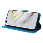 For Huawei nova 10 4G PU Leather Stand Wallet Case Sunflower Imprinted Shockproof Phone Cover with Wrist Strap