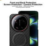 IMAK Ruiyi Series for Xiaomi 17 Ultra 5G / 17 Ultra by Leica Magnetic Case Carbon Fiber Texture Leather + PC Phone Cover
