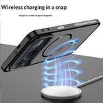 For Honor Win Turbo 5G Magnetic Case Aluminium Alloy PC Matte Phone Cover Pop-Up Snap Lock