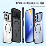 For Honor Win Turbo 5G Magnetic Case Aluminium Alloy PC Matte Phone Cover Pop-Up Snap Lock