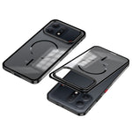 For Honor Win Turbo 5G Magnetic Case Aluminium Alloy PC Matte Phone Cover Pop-Up Snap Lock