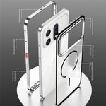 For Honor Win Turbo 5G Magnetic Case Aluminium Alloy PC Matte Phone Cover Pop-Up Snap Lock