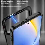 For Honor Win Turbo 5G Magnetic Case Aluminium Alloy PC Matte Phone Cover Pop-Up Snap Lock