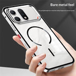 For Honor Win Turbo 5G Magnetic Case Aluminium Alloy PC Matte Phone Cover Pop-Up Snap Lock