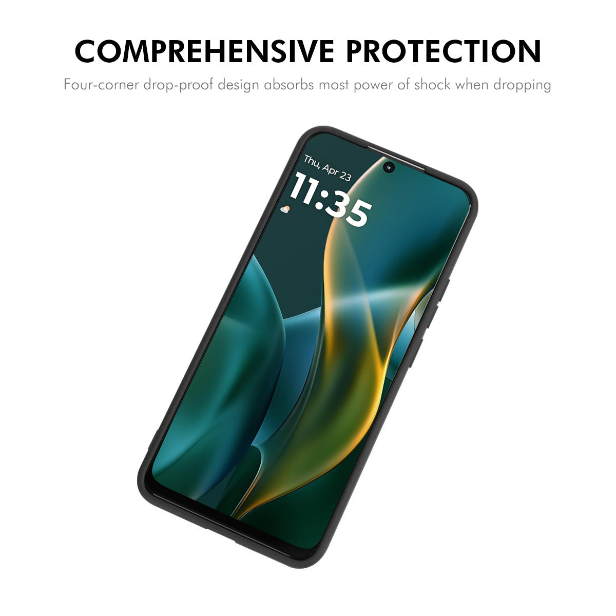 HAT PRINCE för Motorola Moto G37 Power 5G / Motorola Moto G47 5G / Motorola Moto G37 5G ENKAY Silikonskal Rak Kant Mobilmobil Baksida
