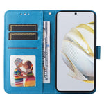 For Huawei nova 10 SE 4G Sunflower Imprinted Phone Case PU Leather Stand Wallet Magnetic Clasp Cover with Wrist Strap