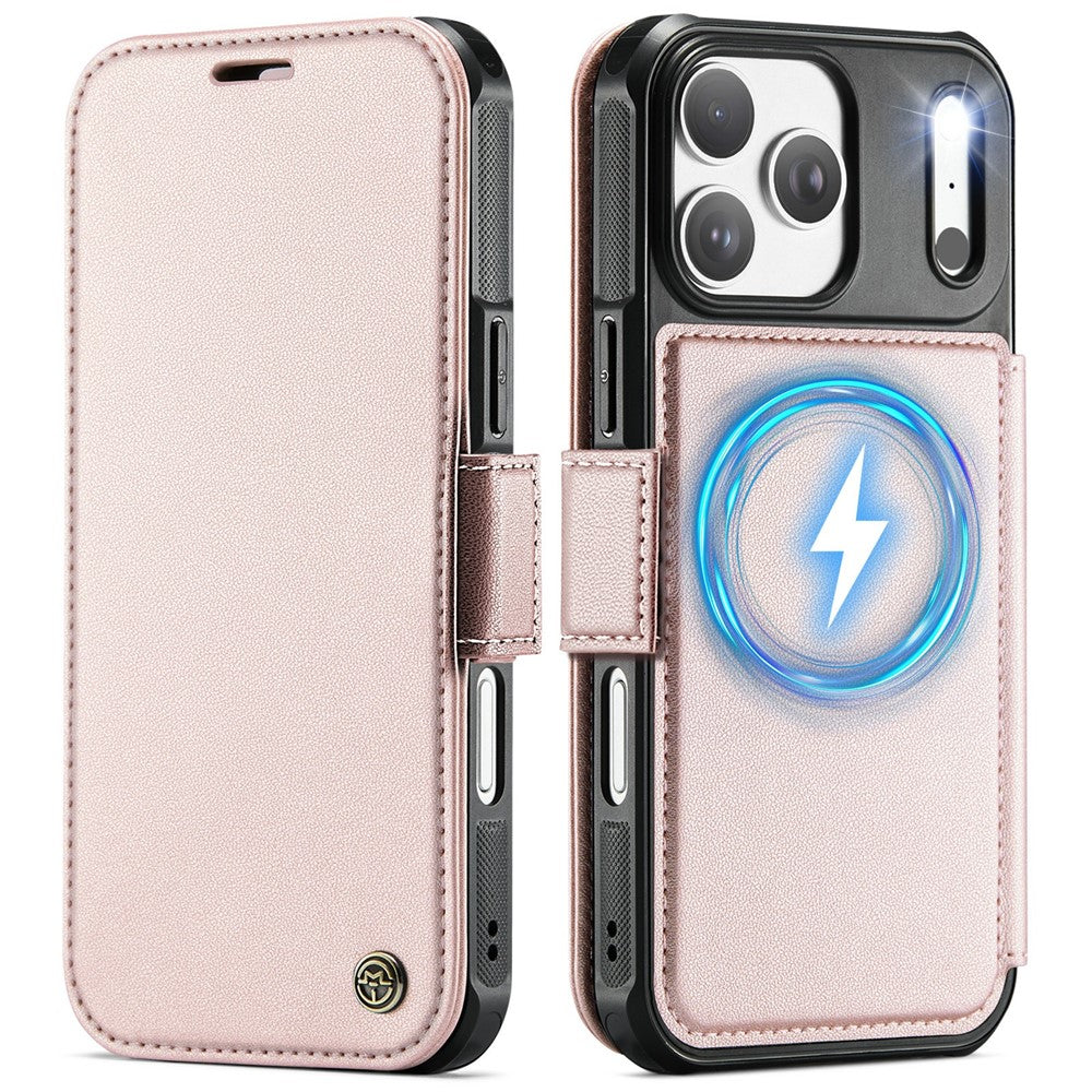 CASEME 053 for iPhone 18 Pro Max / 17 Pro Max Case Magnetic RFID Blocking Wallet Flip Leather Phone Cover