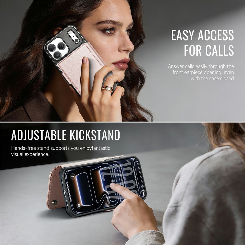 CASEME 053 for iPhone 18 Pro Max / 17 Pro Max Case Magnetic RFID Blocking Wallet Flip Leather Phone Cover