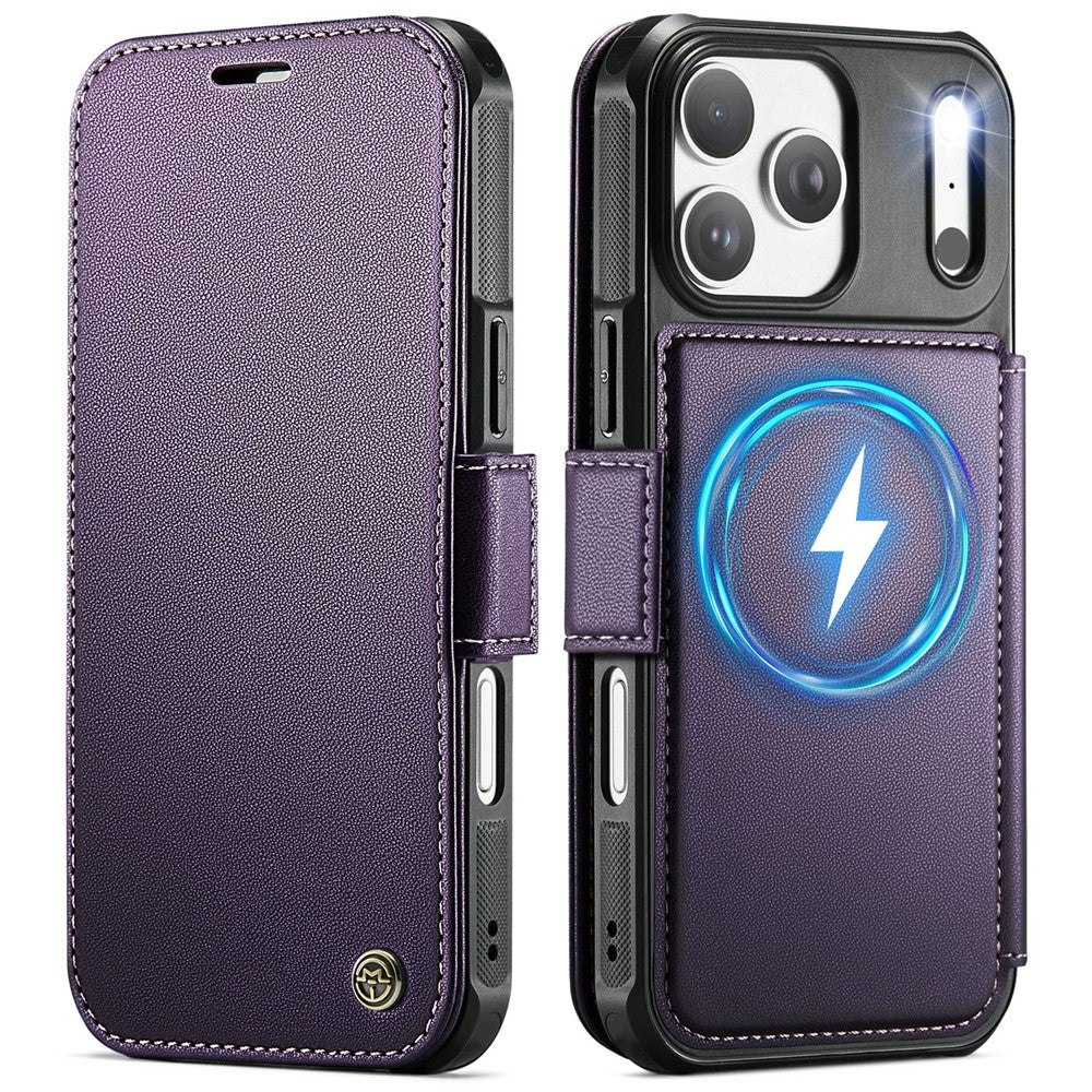 CASEME 053 for iPhone 18 Pro Max / 17 Pro Max Case Magnetic RFID Blocking Wallet Flip Leather Phone Cover