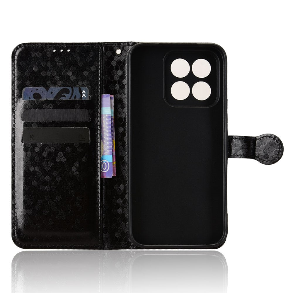 Xiaomi 17 Max Plånboksfodral Prickmönster Avtryck PU-läder mobilfodral med Handledsrem