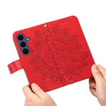 Til Samsung Galaxy S26 FE Cover med Blomstermønster i PU-læder, Pung og Stander