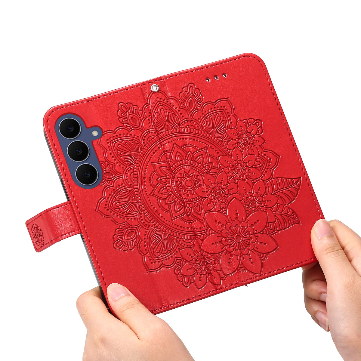 Til Samsung Galaxy S26 FE Cover med Blomstermønster i PU-læder, Pung og Stander