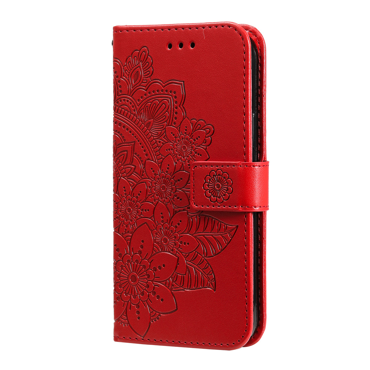 Til Samsung Galaxy S26 FE Cover med Blomstermønster i PU-læder, Pung og Stander