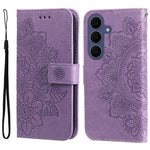 Til Samsung Galaxy S26 FE Cover med Blomstermønster i PU-læder, Pung og Stander