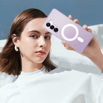 Til Realme P4x 5G / OnePlus Nord CE6 Lite 5G Gennemsigtigt Telefon Magnetisk Cover TPU + Akryl Bagcover