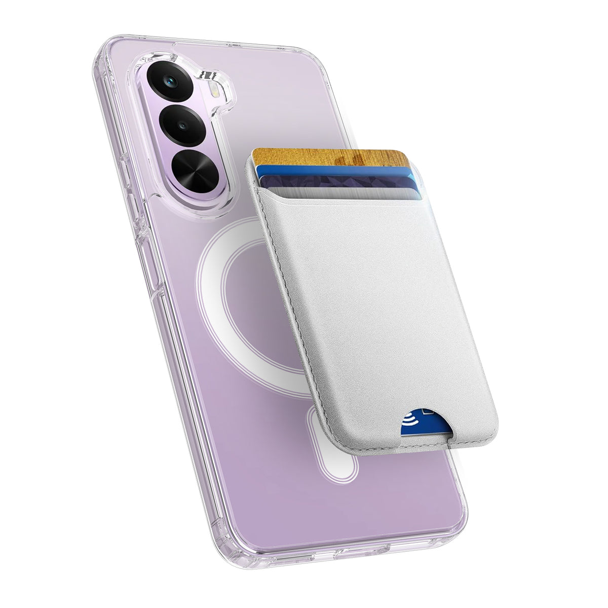 Til Realme P4x 5G / OnePlus Nord CE6 Lite 5G Gennemsigtigt Telefon Magnetisk Cover TPU + Akryl Bagcover