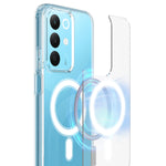 Til Realme C85 4G / Realme C85 5G / Realme C83 5G / Realme P4 Lite 5G / Realme C100 5G / Realme Narzo 100 Lite 5G / Realme Narzo 90X 5G / Realme P3 Lite 5G / Realme 15x (Indien) 5G Gennemsigtigt Telefon Magnetisk Cover TPU + Akryl Bagcover