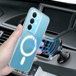 Til Realme C85 4G / Realme C85 5G / Realme C83 5G / Realme P4 Lite 5G / Realme C100 5G / Realme Narzo 100 Lite 5G / Realme Narzo 90X 5G / Realme P3 Lite 5G / Realme 15x (Indien) 5G Gennemsigtigt Telefon Magnetisk Cover TPU + Akryl Bagcover