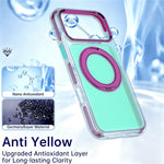 For iPhone 18 Pro / 17 Pro Case Rotating Kickstand TPU + PC Color Contrast Phone Cover