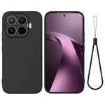 For Xiaomi 17T Liquid Silicone Case Phone Back Cover with Hand Strap