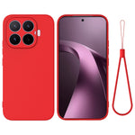 For Xiaomi 17T Liquid Silicone Case Phone Back Cover with Hand Strap