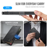AUTSPACE til Samsung Galaxy S24 Ultra A15 Cover RFID-blokerende pung læder magnetisk telefoncover