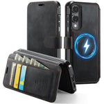 AUTSPACE til Samsung Galaxy S25 Edge A15 Cover RFID-blokerende pung læder magnetisk telefoncover