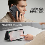 AUTSPACE til Samsung Galaxy S25 Edge A15 Cover RFID-blokerende pung læder magnetisk telefoncover