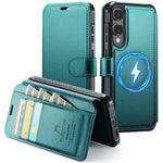 AUTSPACE til Samsung Galaxy S25 Edge A15 Cover RFID-blokerende pung læder magnetisk telefoncover