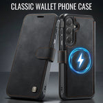 AUTSPACE til Samsung Galaxy S25 FE A15 Etui RFID-blokerende pung læder magnetisk telefoncover