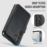 AUTSPACE til Samsung Galaxy S25 FE A15 Etui RFID-blokerende pung læder magnetisk telefoncover