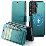 AUTSPACE til Samsung Galaxy S25 FE A15 Etui RFID-blokerende pung læder magnetisk telefoncover